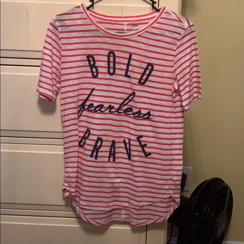 Red, white and blue shirt